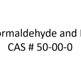 Free formaldehyde testing by HPLC