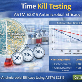 Time kill testing ASTM E2315 antimicrobial efficacy