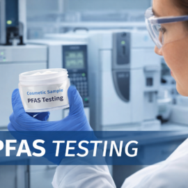 PFAS testing of cosmetic sample using LC-MS/MS laboratory analysis