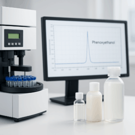 Phenoxyethanol assay by HPLC preservative testing