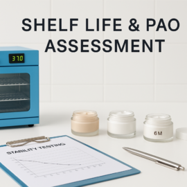 shelf life and pao assessment cosmetic stability testing