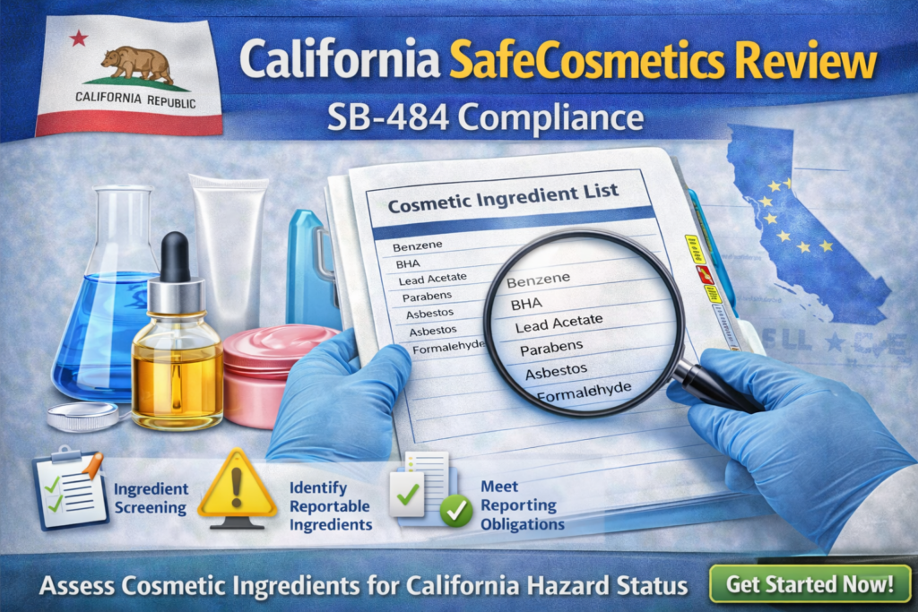 California Safe Cosmetics Review | SB-484 Compliance
