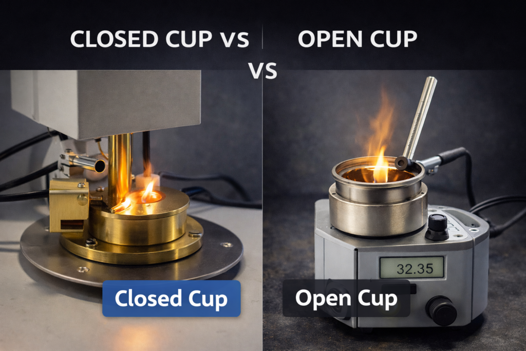 Closed Cup vs Open Cup Flash Point | What’s the Difference?