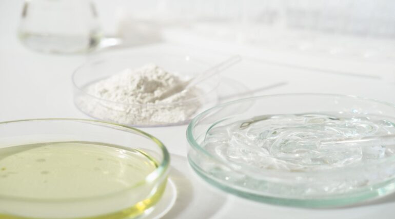 cosmetic microbiology testing petri dish laboratory bacterial growth analysis